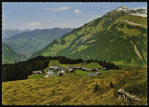 [St. Gallenkirch] : [Garfreschenhüsli Alpengasthof auf Garfreschen, 1500 m ü. M. über St. Gallenkirch Montafon in der Silvretta Besitzer: Willi Tschanhenz ...]