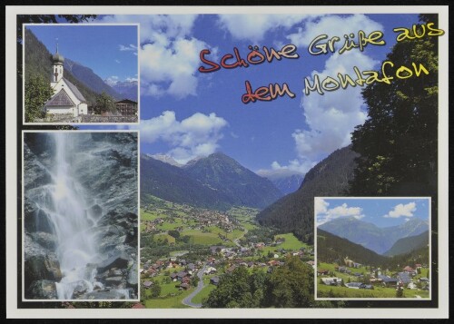 [St. Gallenkirch] Schöne Grüße aus dem Montafon : [St. Gallenkirch im Montafon und Gortipohl, Gargellen, Wasserfall, Vorarlberg, Österreich ...]