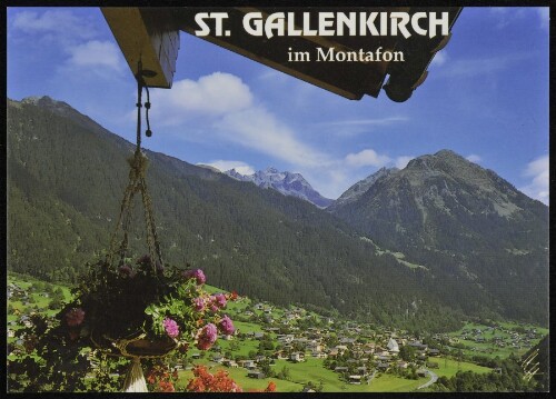 St. Gallenkirch im Montafon : [St. Gallenkirch im Montafon gegen Valschavieler Maderer, 2769 m Vorarlberg, Österreich ...]