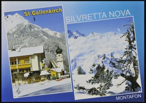 St. Gallenkirch Silvretta Nova Montafon : [St. Gallenkirch im Montafon gegen Gweilspitze, 2187 und Silvretta Nova Vorarlberg, Österreich ...]