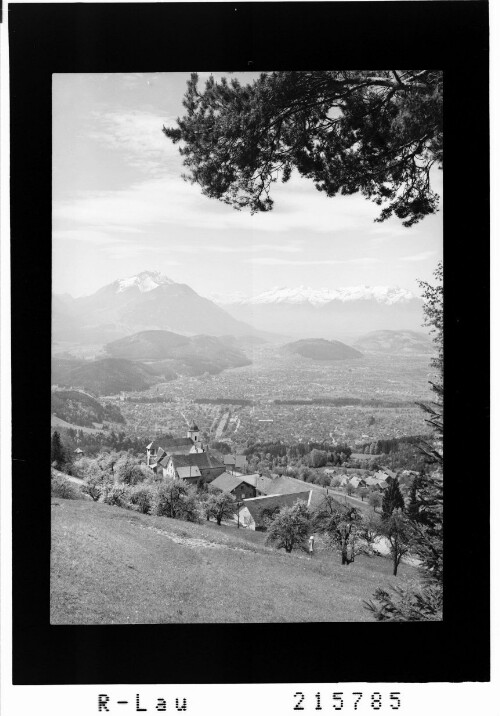 Viktorsberg, Vorarlberg gegen Drei Schwestern und Schweizer Berge : [Kloster Viktorsberg gegen Drei Schwestern und Balfrieser Berge]