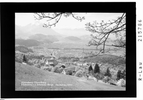 Viktorsberg / Vorarlberg gegen Drei Schwestern und Schweizer Berge : [Kloster Viktorsberg gegen Drei Schwestern und Balfrieser Berge]