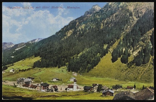 [St. Gallenkirch] Gargellen (1474 m) mit Hôtel Madrisa Montafon