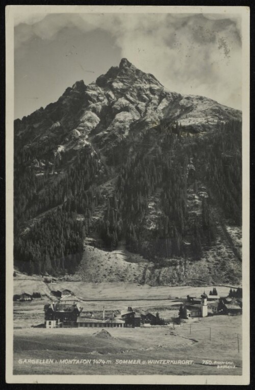 [St. Gallenkirch] Gargellen i. Montafon 1474 m Sommer u. Winterkurort