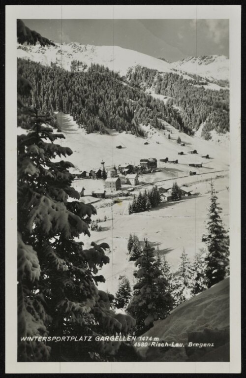 [St. Gallenkirch] Wintersportplatz Gargellen 1474 m