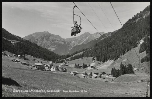 [St. Gallenkirch] Gargellen i. Montafon, Sessellift
