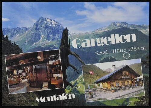 [St. Gallenkirch] Gargellen Montafon : Kessl - Hütte 1783 m : [Kessl-Hütte und Ferienhüsle, 1783 m Familie Hubert Neher, Tel. 0 55 56 / 36 6 83 ...]