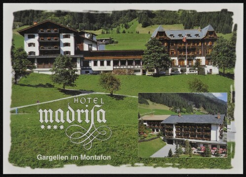 [St. Gallenkirch] Hotel Madrisa Gargellen im Montafon : [Hotel Madrisa **** Fam. Hans Karl Rhomberg A-6787 Gargellen, Montafon Tel.: 0 55 57 / 63 31 ...]