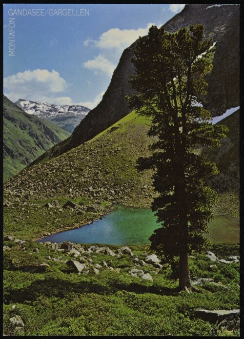 [St. Gallenkirch] Gandasee/Gargellen Montafon : [Gandasee, 1968 m, bei Gargellen im Montafon gegen Rotbühlspitze, 2852 m, Vorarlberg, Österreich ...]