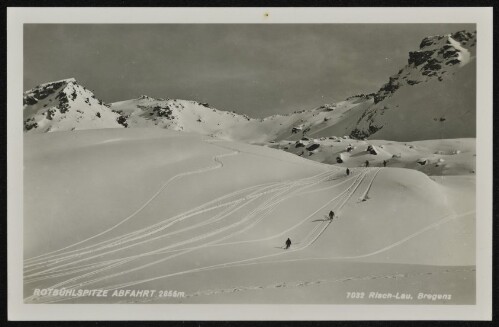 [St. Gallenkirch Gargellen] Rotbühlspitze Abfahrt 2855 m