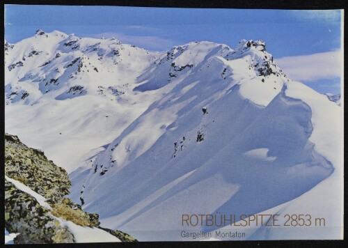 [St. Gallenkirch] Rotbühlspitze 2853 m Gargellen Montafon : [Rotbühlspitze, 2853 m schönster Tourengipfel von Gargellen im Montafon Vorarlberg, Österreich ...]