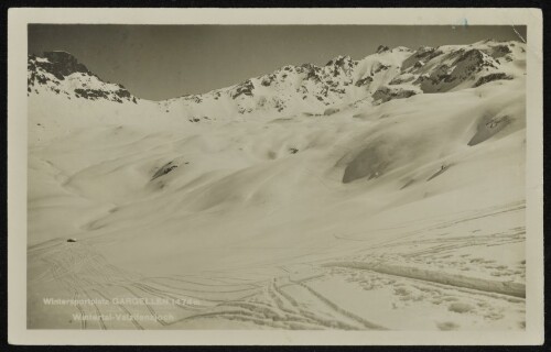 [St. Gallenkirch] Wintersportplatz Gargellen 1474 m : Wintertal-Valzifenzjoch