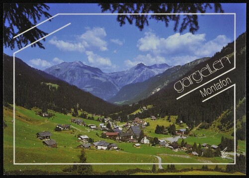 [St. Gallenkirch] gargellen Montafon : [Luftkurort Gargellen im Montafon gegen Zamangspitze Vorarlberg, Österreich ...]