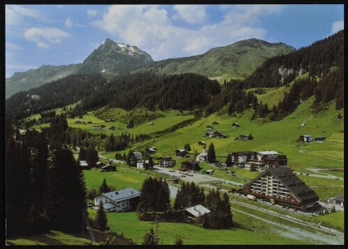 [St. Gallenkirch Gargellen] : [Luftkurort Gargellen im Montafon, 1424 m gegen Madrisa, 2770 m und Schafberg Vorarlberg, Österreich ...]