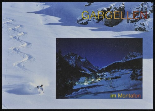 [St. Gallenkirch] Gargellen im Montafon : [Gargellen, 1424 m im Montafon, gegen Madrisa, 2770 m Vorarlberg, Österreich ...]