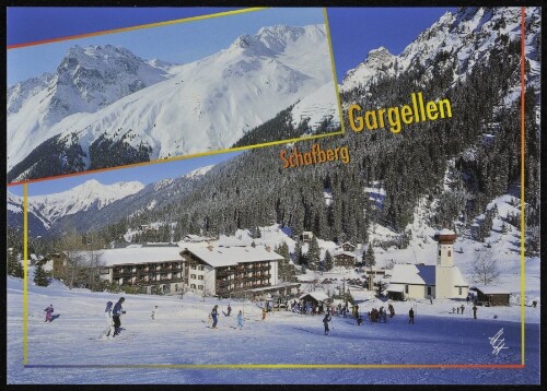 [St. Gallenkirch] Gargellen : Schafberg : [Internat. Wintersportplatz Gargellen im Montafon, 1424 m mit Skigebiet Schafberg und Madrisa, 2770 m Vorarlberg, Österreich ...]