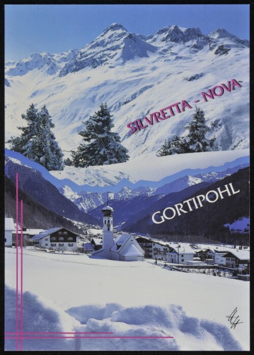 [St. Gallenkirch] Gortipohl : Silvretta - Nova : [Gortipohl im Montafon gegen die Vallüla, 2813 m und  Silvretta-Nova  mit Heimspitze, Vorarlberg, Österreich ...]