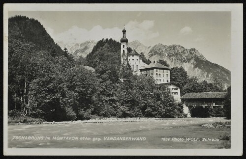 Tschagguns im Montafon 684 m geg. Vandanserwand