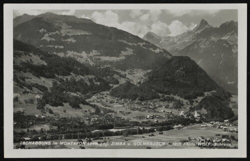 Tschagguns im Montafon 684 m geg. Zimba u. Golmerjoch