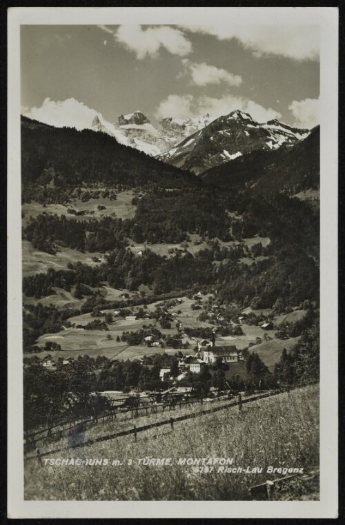 Tschagguns m. 3 Türme, Montafon