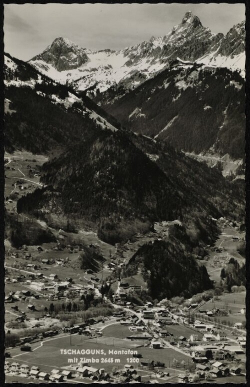 Tschagguns, Montafon mit Zimba 2645 m