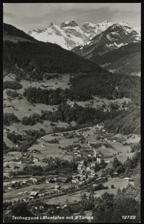 Tschagguns i. Montafon mit 3 Türme