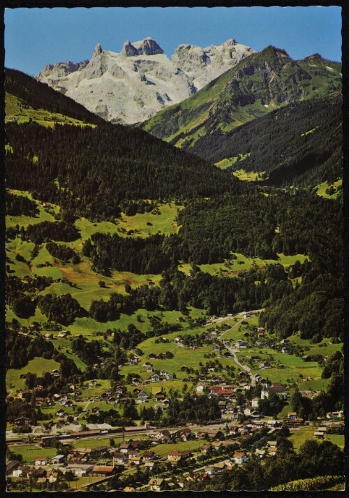 [Tschagguns] : [Tschagguns gegen 3 Türme, 2828 m, und Drusenfluh, 2835 m, Montafon ...]