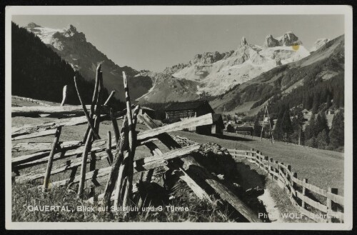 [Tschagguns] Gauertal, Blick auf Sulzfluh und 3 Türme