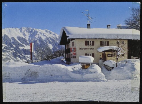 [Tschagguns Latschau] : [Gasthof-Bergheim  Sulzfluh  A-6774 Tschagguns-Latschau 87 Karin und Alwin Salzgeber, Tel. 0 55 56/33 76 Montafon, Österreich ...]