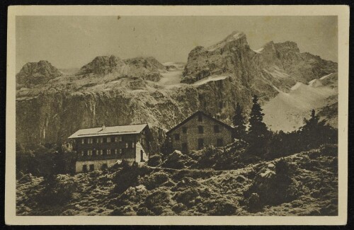 [Tschagguns] : [Lindauerhütte mit Sulzfluh (2824 m) (Vorarlberg) ...]