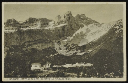 [Tschagguns] Lindauer Hütte u. Sulzfluh (2822 m), Vorarlberg