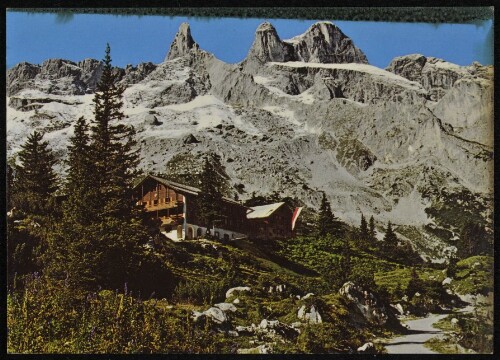 [Tschagguns] : [Lindauer Hütte, 1763 m mit Drei Türmen, 2828 m A 6774 Tschagguns im Alpenpark Montafon Österreich ...]