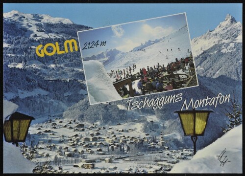 Tschagguns Montafon : Golm 2124 m : [Tschagguns im Montafon mit Skigebiet Golm und Zimba, 2643 m Vorarlberg, Österreich ...]