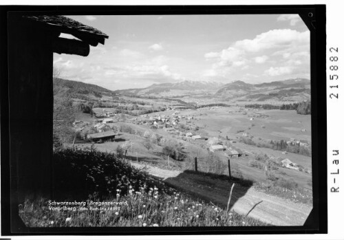 Schwarzenberg im Bregenzerwald, Vorarlberg : [Schwarzenberg im Bregenzerwald mit Blick zur Nagelfluhkette und Bleicherhorn]