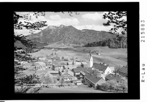 Schwarzenberg im Bregenzerwald mit Winterstaude 1878 m, Vorarlberg : [Schwarzenberg im Bregenzerwald gegen Niedere]