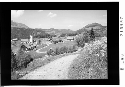 Sibratsgfäll 931 m im Bregenzerwald, Vorarlberg : [Sibratsgfäll im Bregenzerwald mit Stangstattkopf und Hittisberg]