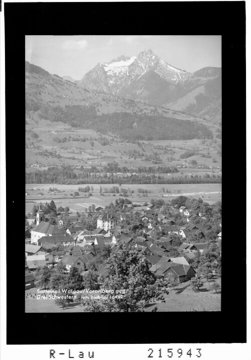 Satteins im Walgau / Vorarlberg : [Satteins im Walgau gegen Garsellatürme und Drei Schwestern]