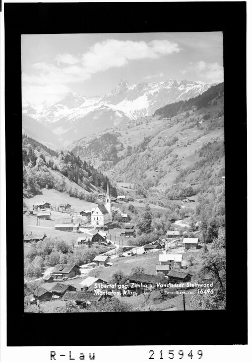 Silbertal gegen Zimba und Vandanser Steinwand Montafon, Vorarlberg : [Silbertal im Montafon mit Blick zur Zimba]