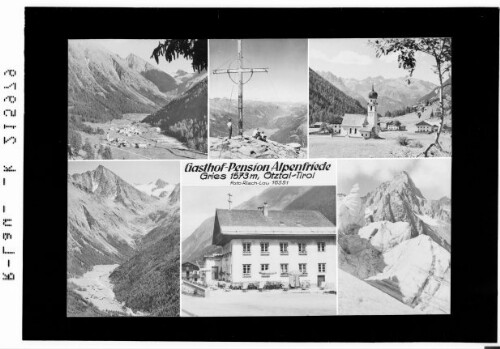 Gasthof Pension Alpenfriede Gries 1573 m, Ötztal / Tirol