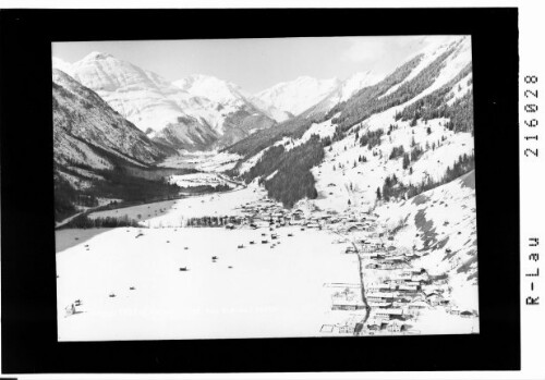 Holzgau 1103 m, Lechtal / Tirol : [Holzgau im Lechtal mit Pimig und Lärchspitze]