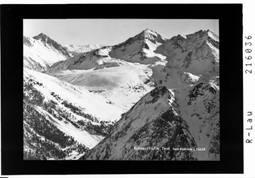 Kühtai 1967 m / Tirol : [Kühtai mit Peiderspitze - Gaiskogel und Pockkogel]