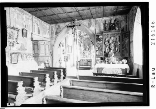 St.Geoergen ob Tösens, Oberinntal, Inneres der Kirche : [Wallfahrtskirche St.Georg in St.Georgen bei Serfaus ob Tösens im Oberinntal / Tirol]