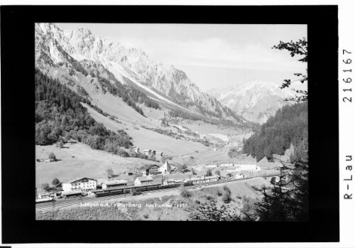 Langen am Arlberg / Vorarlberg : [Langen am Arlberg mit Erzbergspitze und Trittkopf]