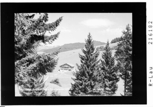 Pension Peterhof, Alpe Furx Laterns 1200 m : [Gasthaus Peterhof auf Furx / Zwischenwasser]