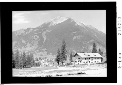 Hotel Gaistalerhof, Ehrwald 1100 m, Tirol : [Hotel Gaistaler Hof bei Ehrwald gegen Upsspitze und Daniel]