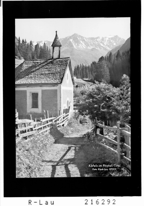 Köfels im Pitztal / Tirol : [Kapelle bei Köfels im Pitztal gegen Mittagskogel]