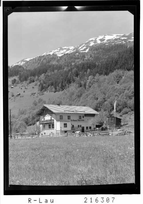 [Gasthaus Alpenblick bei Wenns im Pitztal gegen Venetberg / Tirol]