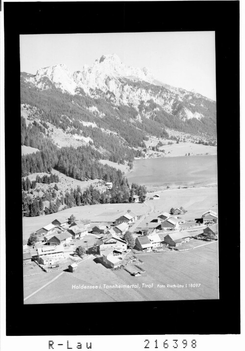 Haldensee im Tannheimertal, Tirol : [Haldensee am Haldensee bei Grän im Tannheimertal gegen Rote Flüh]