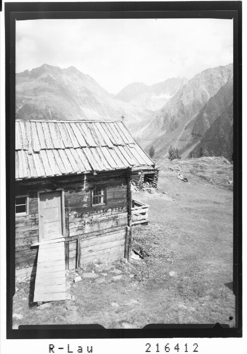 Gries bei Längenfeld im Ötztal / Tirol Nisslalm gegen Gänsekragen und Seblaskogel : [Seeblaskogel]