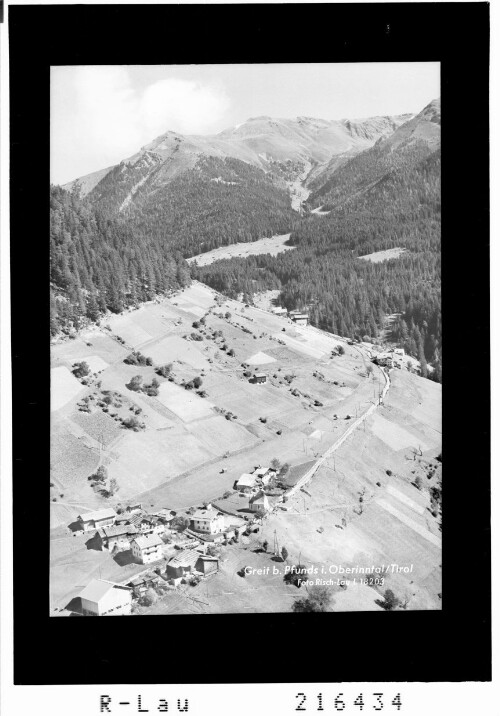 Greit bei Pfunds im Oberinntal / Tirol : [Greit bei Pfunds im Oberinntal gegen Lahnkopf]